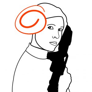Ilustración Leia
